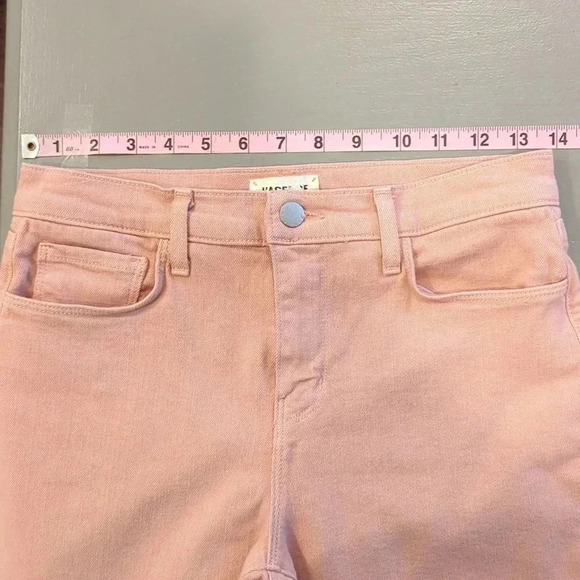 L'AGENCE Jeans Light Pink size 26 Cropped Raw Hem‎ - Picture 9 of 12